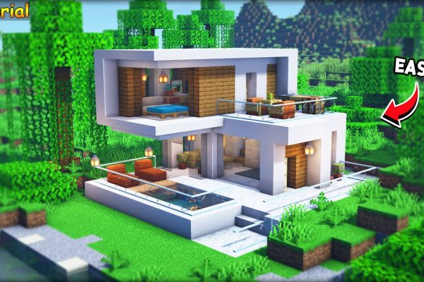 ไอเดียสร้างบ้าน Minecraft สวย ๆ สำหรับมือใหม่ (สร้างง่าย แต่ดูโปร)